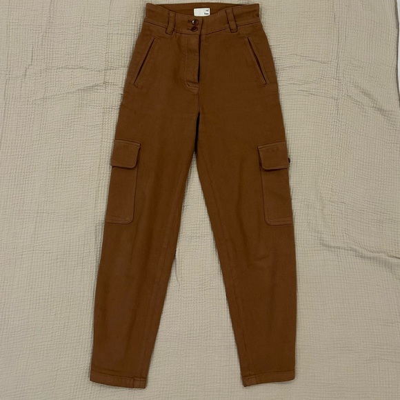 COPY - Wilfred Free | Cargo Pants in Camel Brown Size 0 - Picture 3 of 6